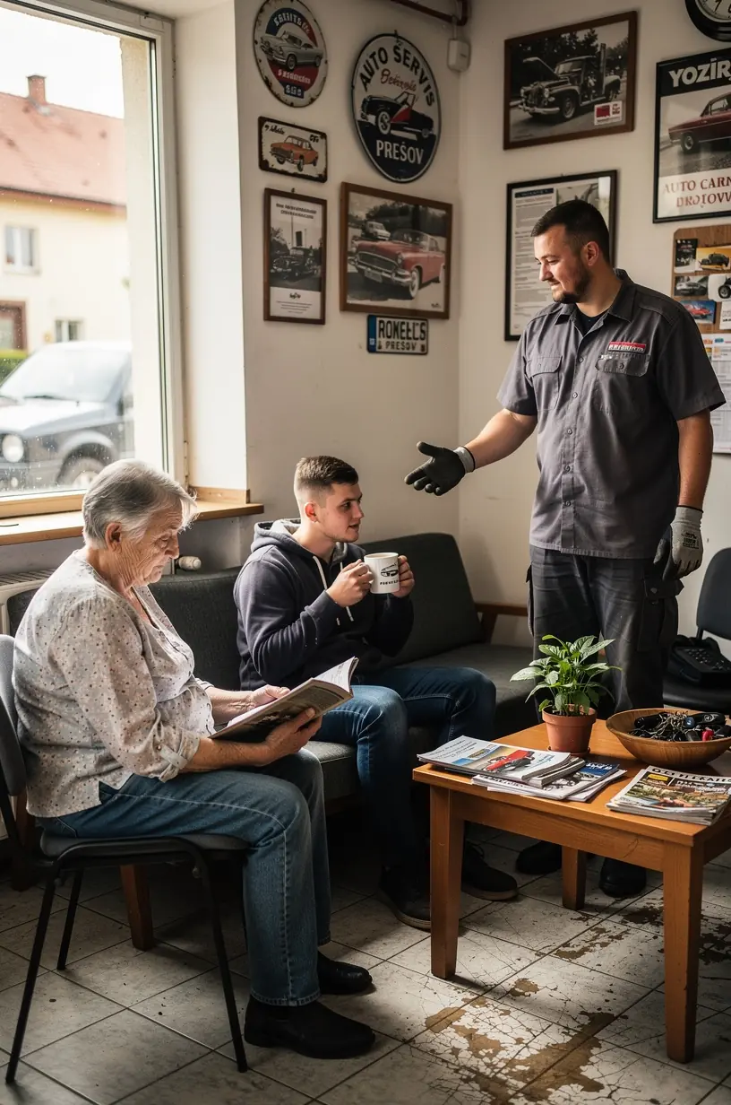 Detailný pohľad na diagnostický prístroj používaný na meranie emisií výfukových plynov.